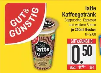 Edeka Gut & günstig latte kaffeegetränk Angebot