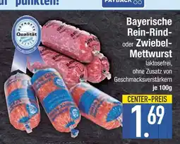 Edeka Bayerische rein-rind- oder zwiebel-mettwurst Angebot