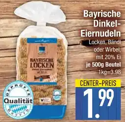 Edeka Bayrische dinkel-eiernudeln Angebot