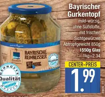 Edeka Bayrische reinbeisser bayrischer gurkentopf Angebot