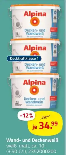 ROLLER Alpina decken- und wandweiß Angebot