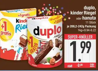 Edeka Duplo kinder riegel oder hanuta Angebot