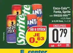 Edeka Coca-cola coca-cola, fanta, sprite oder mezzo mix Angebot