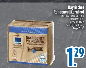 Edeka Edeka bayrisches roggenvollkornbrot Angebot