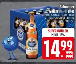 Edeka Schneider weisse oder helles Angebot