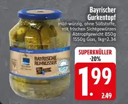 Edeka Bayrische gurkentopf Angebot