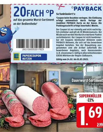 Edeka Edeka dauerwurst-sortiment Angebot