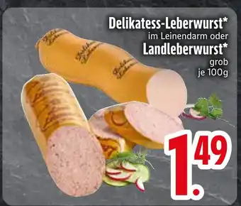 Edeka Delikatess-leberwurst oder landleberwurst Angebot