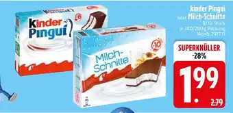 Edeka Kinder pingui oder milch-schnitte Angebot