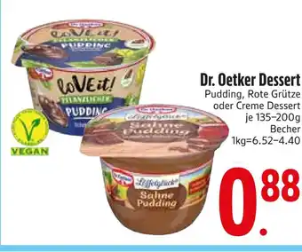 Edeka Dr. oetker pudding oder rote grütze oder creme dessert Angebot