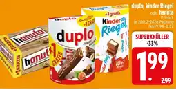 Edeka Duplo, kinder riegel, hanuta duplo, kinder riegel oder hanuta Angebot