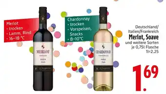 Edeka Merlot oder chardonnay Angebot