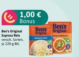 boni Center Ben's original express reis Angebot