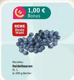 akzenta Rewe beste wahl heidelbeeren Angebot