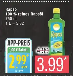 Marktkauf Rapso 100 % reines rapsöl Angebot