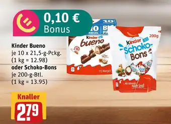 akzenta Kinder bueno oder schoko-bons Angebot