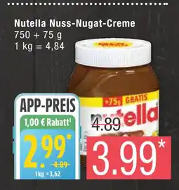 Marktkauf Nutella nuss-nugat-creme Angebot