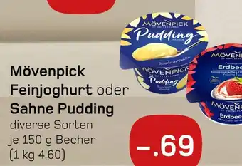 akzenta Mövenpick feinjoghurt oder sahne pudding Angebot