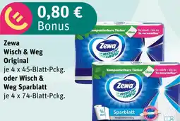 akzenta Zewa wisch & weg original oder wisch & weg sparblatt Angebot