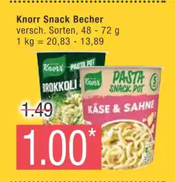 Marktkauf Knorr snack becher Angebot