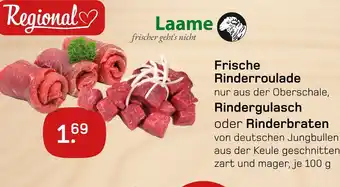 boni Center Laame frische rinderroulade oder rindergulasch oder rinderbraten Angebot