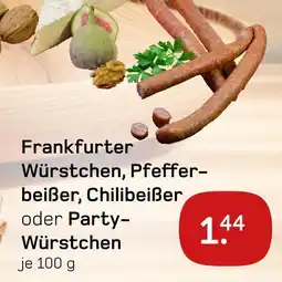 akzenta Frankfurter würstchen, pfefferbeißer, chilibeißer oder party-würstchen Angebot