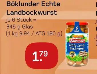 akzenta Böklunder echte landbockwurst Angebot