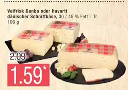 Marktkauf Velfrisk danbo oder havarti dänischer schnittkäse Angebot