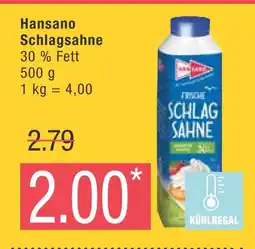 Marktkauf Hansano schlagsahne Angebot