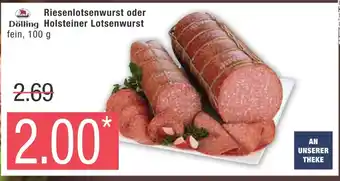 Marktkauf Dölling riesenlotsenwurst oder holsteiner lotsenwurst Angebot