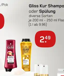 akzenta Schwarzkopf gliss kur shampoo oder spülung Angebot