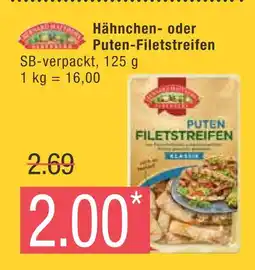 Marktkauf Meister frisch hähnchen-filetstreifen oder puten-filetstreifen Angebot