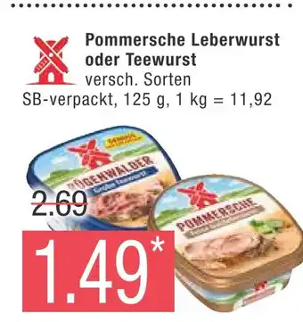 Marktkauf Pommersche leberwurst oder teewurst Angebot