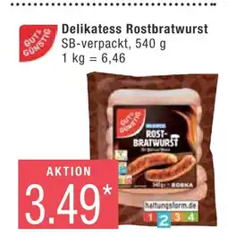 Marktkauf Gut & günstig delikatess rostbratwurst Angebot