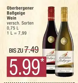 Marktkauf Oberbergener baßgeige wein Angebot