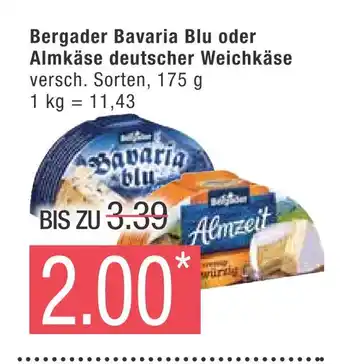 Marktkauf Bergader bavaria blu oder almkäse deutscher weichkäse Angebot