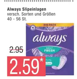 Marktkauf Always always slipeinlagen Angebot