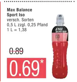 Marktkauf Max balance sport iso Angebot