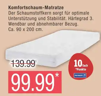 Marktkauf Komfortschaum-matratze Angebot