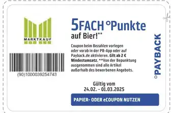 Marktkauf Marktkauf 5fach °punkte auf bier! Angebot