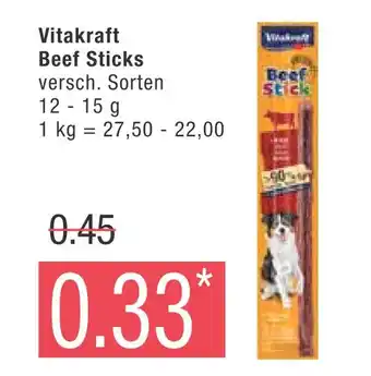 Marktkauf Vitakraft beef sticks Angebot