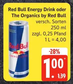 Edeka Red bull red bull energy drink oder the organics by red bull Angebot