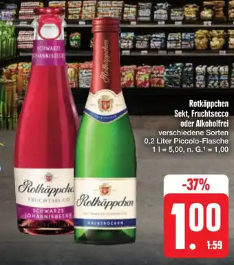 E-Center Rotkäppchen sekt, fruchtsecco oder alkoholfrei Angebot