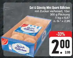 E-Center Gut & günstig mini quark bällchen Angebot