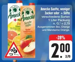 E-Center Amecke sanfte, weniger zucker oder + säfte Angebot