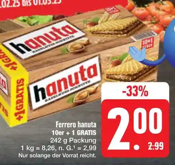 E-Center Ferrero hanuta Angebot