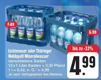 E-Center Lichtenauer mineralwasser Angebot