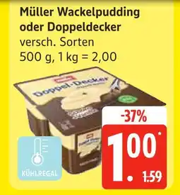 Edeka Müller wackelpudding oder doppeldecker Angebot