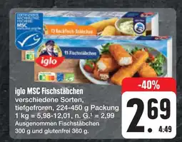 E-Center Iglo msc fischstäbchen Angebot