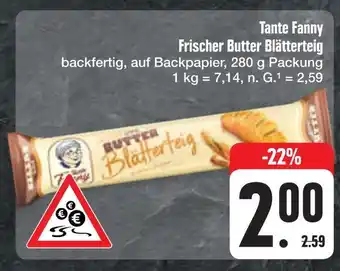 E-Center Tante fanny frischer butter blätterteig Angebot